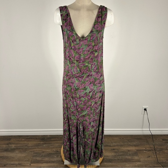 💕 Swift originals Floral Sleeveless Maxi Dress L - Picture 3 of 12